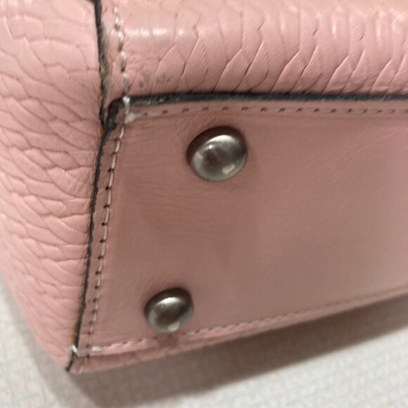 EUC Beautiful Patricia Nash Pattern Embossed Pink Satchel - Picture 7 of 12